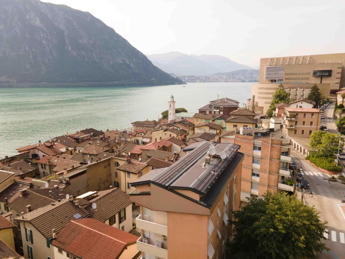 Ferienwohnung Casa Madlen - Bright Attic With Marvelous View Campione dʼItalia Exterior foto