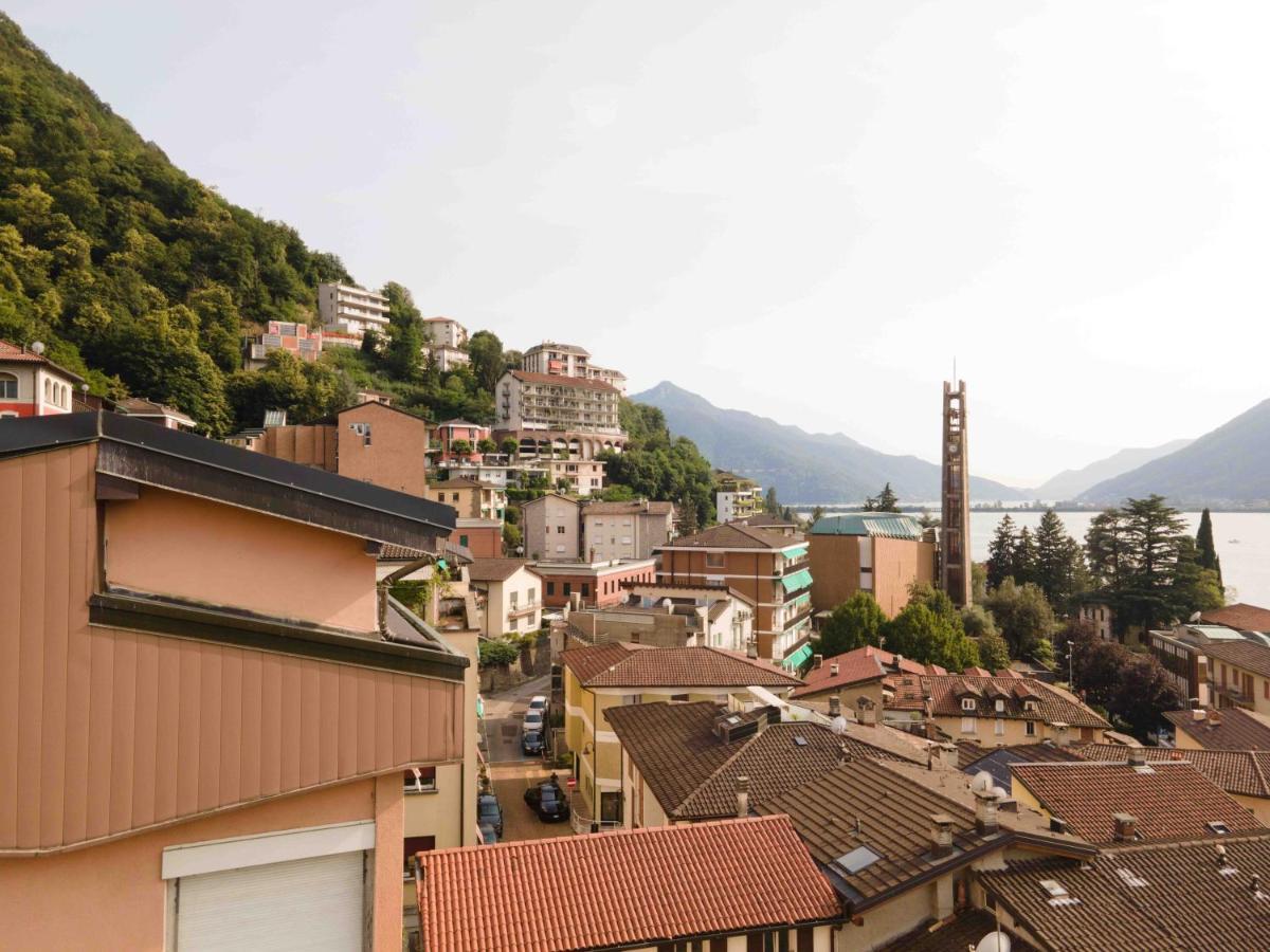 Ferienwohnung Casa Madlen - Bright Attic With Marvelous View Campione dʼItalia Exterior foto
