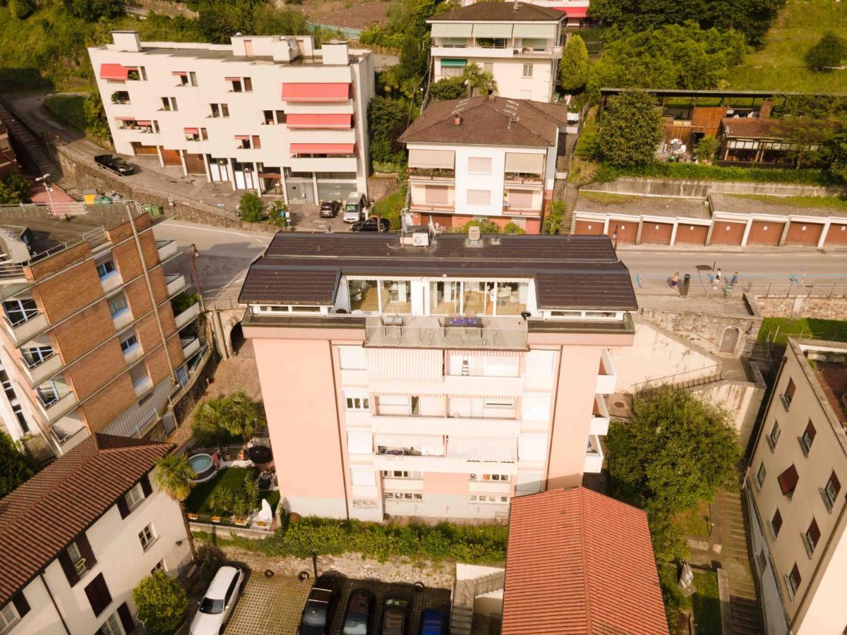 Ferienwohnung Casa Madlen - Bright Attic With Marvelous View Campione dʼItalia Exterior foto